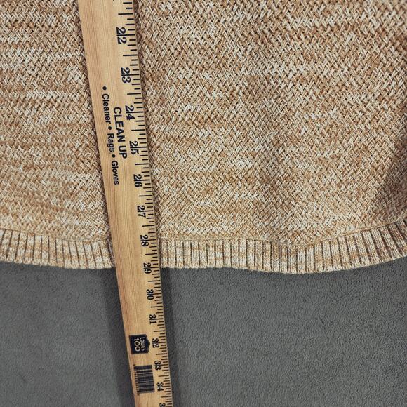 Rip Curl Sweater Jumper M Women Beige Marled Mesh Semi Sheer Summer Wgt Cotton - Picture 6 of 11